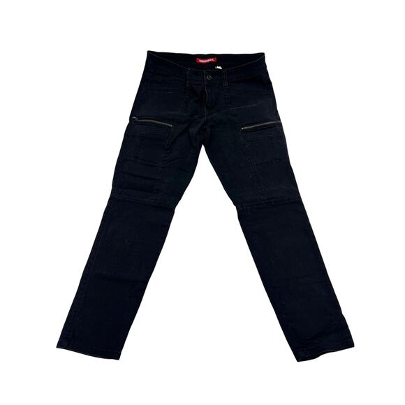 Unionbay Black Skinny Cargo Pants Size 9 - Picture 1 of 13